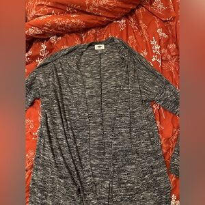 Old Navy Charcoal Knit Cardigan